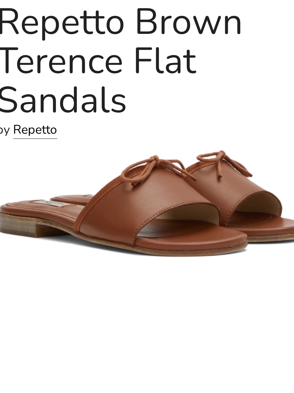 Repetto Terrance Sandals In Brown